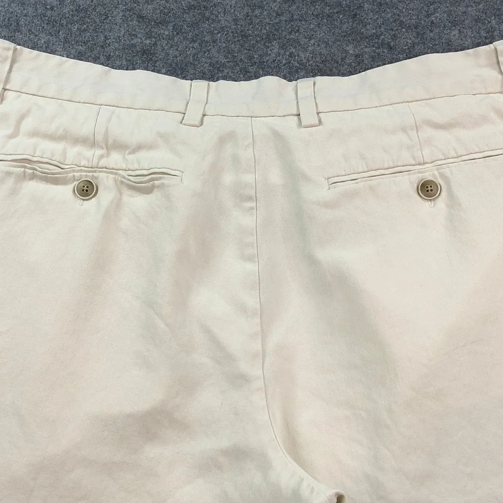 Tommy Bahama Mens Shorts 34x9 Khaki 100% Silk Regular Fit Resort Island Relax